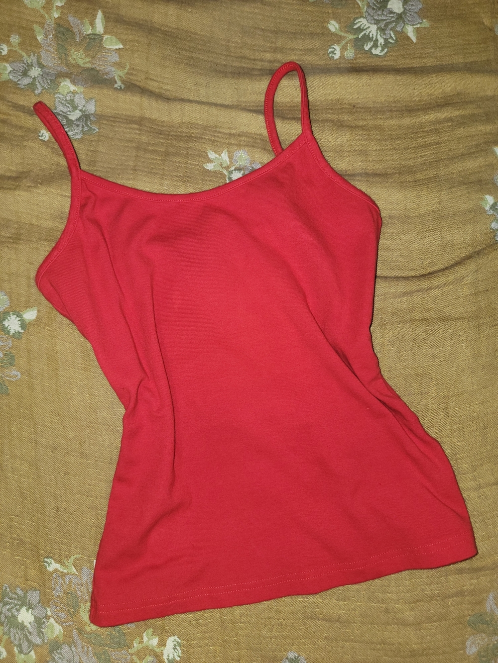 Women’s Red Slim Fit Camisole Tank Top New Cotton